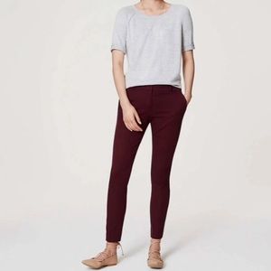 Loft - wool blend - plum - ankle length - size 6